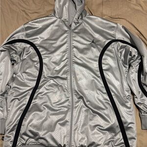 Nike Air Jordan silver/black 2008 “Alley Oop” Reversible Hoodie men’s 2XL
